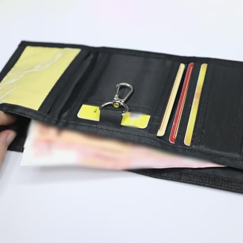 Trifold Fabric Wallets with Chain Boys Slim Zipper Wallet Zippered Cash Wallet Coin Purse Pocket Credit Card Holder Canvas Bill Fold Wallet Camouflage2