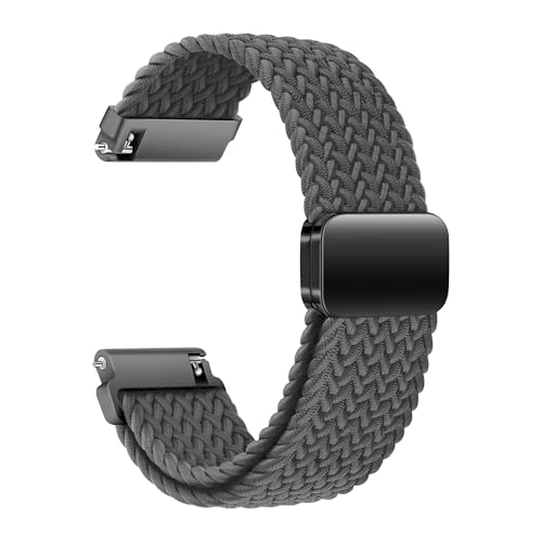 Image of ACM Watch Strap Woven Braided Magnetic 22mm compatible with Fastrack Xtreme Pro Smartwatch Adjustable Belt Band