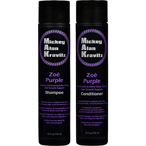 Zoe Purple Color toning, vitamin hair growth shampoo Biotin