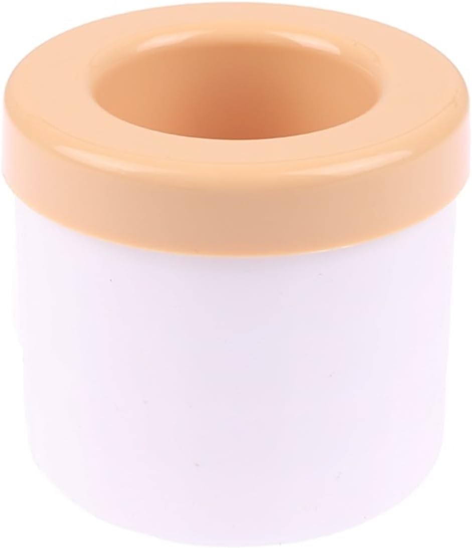 Ice Bucket 1 Silicone Ice Bucket Cup Mold Cube Tray Quick Freeze Creative Design Frozen Drinks Chilled Whiskey Beer Beverage Ice Tub(White)