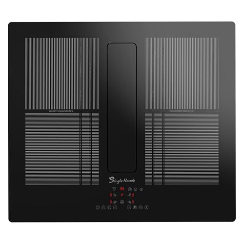 Placa de inducción con extractor de corriente descendente