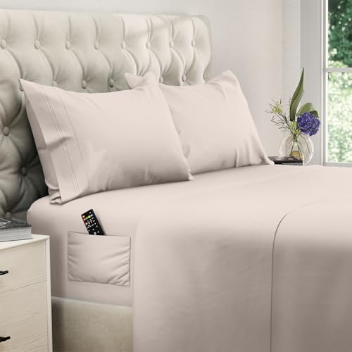 DREAMCARE Full Size Sheet Set - 4 Pcs with 15" Deep Pockets