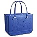 XUEMEIZI EXTRI Large Basket Basket Sacs Fashion Couleur Solide Summer Eva Basket Femmes Big Capaciation Place Pouche de Poche Tottes Hobo Pocket Hoppet (Color : Blue, Size : M)