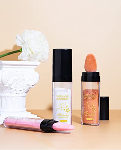 Mirora Fairy Highlight Puff Stick Highlight Patting Powder - Multi-Functional Shimmer Powder For Illuminating And Brightening Your Face And Body (#03 Gold Brown) #TOP6