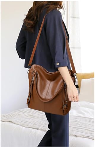 Image of 2E-youth Purses for Women Large Tote Women's Handbag Set Faux Leather Hobo Crossbody Bag 4pcs