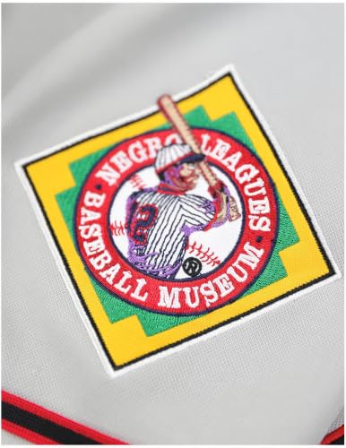Big Boy Negro Leagues Baseball Museum NLBM S5 Conmemorativa Jersey de Béisbol para Adultos [Gris] miniatura 5