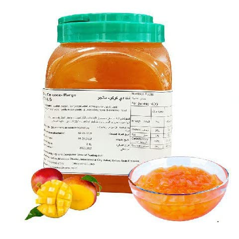 Boston Coolers Original nata de coco mango 2.5 ltr for bubble tea mil tea fruit tea and smoothie