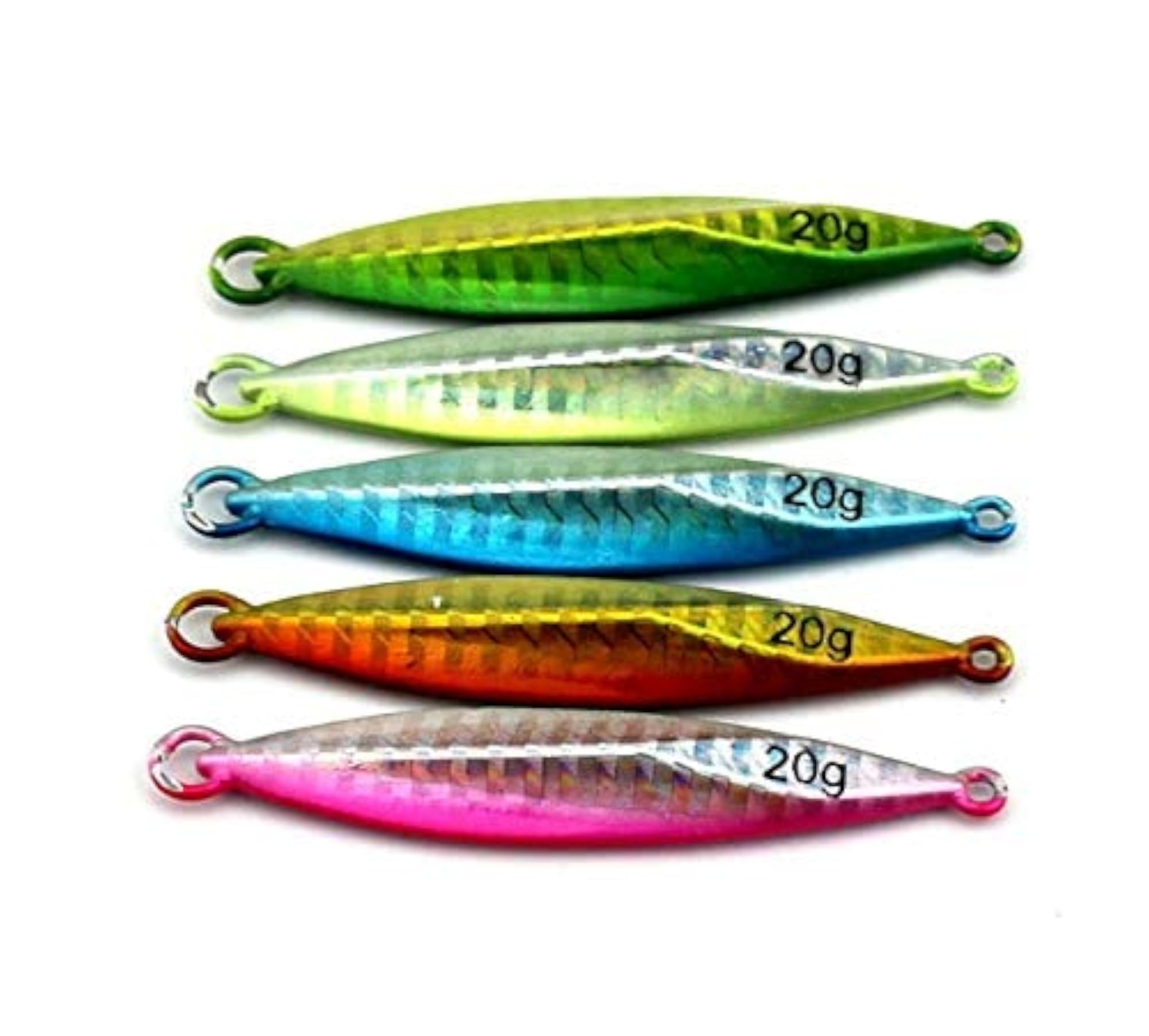 3pcs Fishing Jigging Metal Jigs, 20g-60g