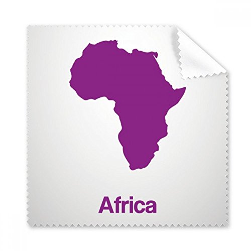 Chiffon de nettoyage écran motif illustration violette d'Afrique lot de 5