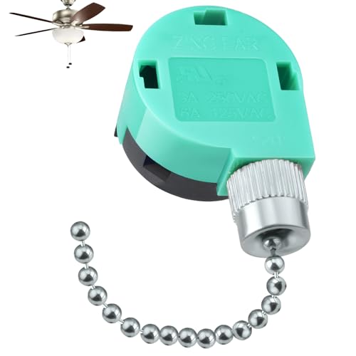 Image of BFXM Ceiling Fan Switch ZE-268S6 3 Speed 4 Wire, Silver