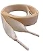 Ivory Flat Satin Ribbon Shoelaces, Shoe Laces For Kids, Youths & Women's Converse All Star Sneakers (Ivory Laces to Fit Kids Hi Tops 5 to 10)