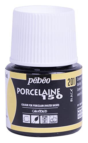 Pebeo Porcelaine 150 Ceramic Paint, Black
