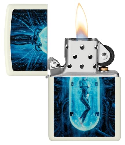 Image of Zippo Tube Woman Design Glow in The Dark Matte Pocket Lighter