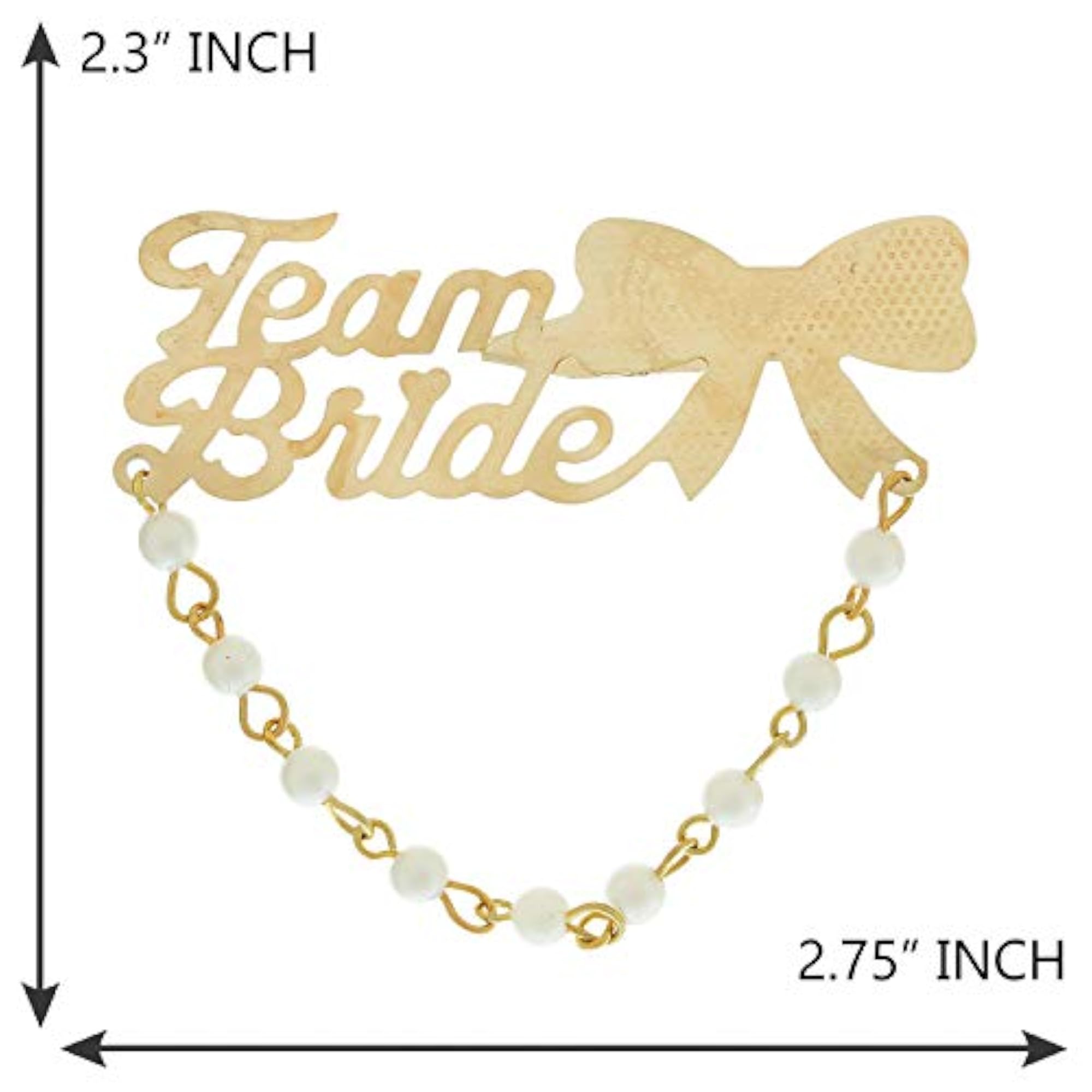 Team Bride Brooch Pin Pack for Men & Women
