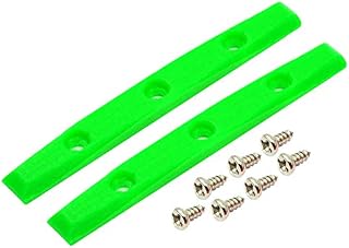 Teak Tuning Gem Edition Board Rails, Set of 2 with Screws, Emerald Green