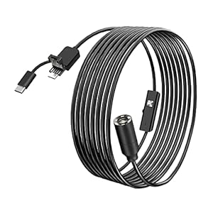 Borescopen 5.0MP HD Autofocus industriële endoscoop, 1944P TYPE C 3-in-1 Android pc-pijpborescope…