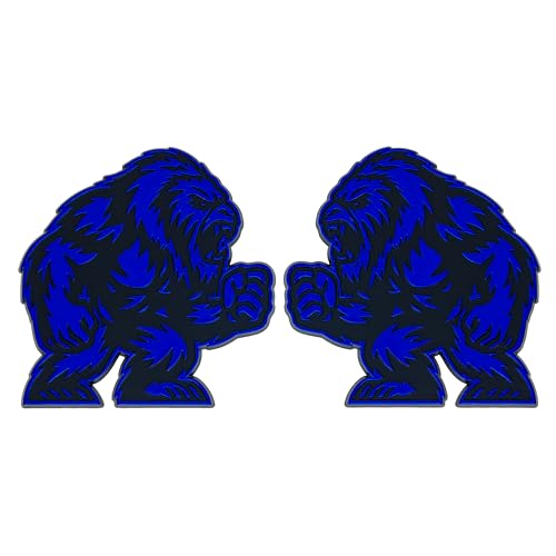 Yeti Emblem 3D Bigfoot Badge, Custom 3D Exterior Automotive Accessories, Universal Fit for Car, Truck, SUV (Set of 2) (Blue)