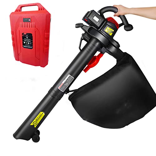 RUHEN Aspiradora de Hojas portátil de 40 V, eléctrica de Litio, sopladora y aspiradora, 2 en 1, para jardín, Patio, barredora de Hojas.
