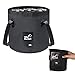 Seau Pliant 20L, Sac à Eau Pliable Étanche, Portable Seau Pliable, Robustes, Pliables pour Le Camping, la pêche, Les randonnées, la Plage et Le Jardin