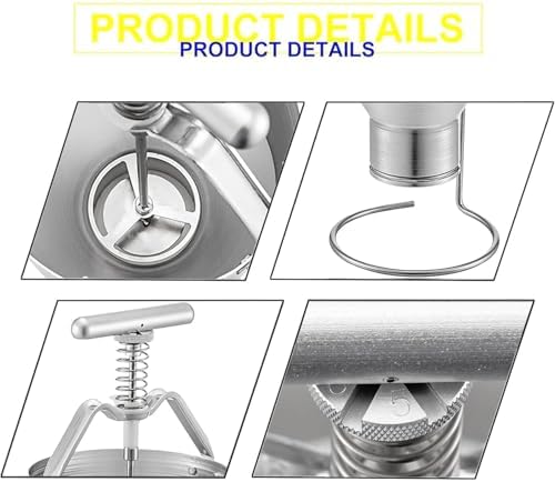 Manual Donut Making Machine with Adjustable Gear Width and Stainless Steel Dispenser for Even Shaping