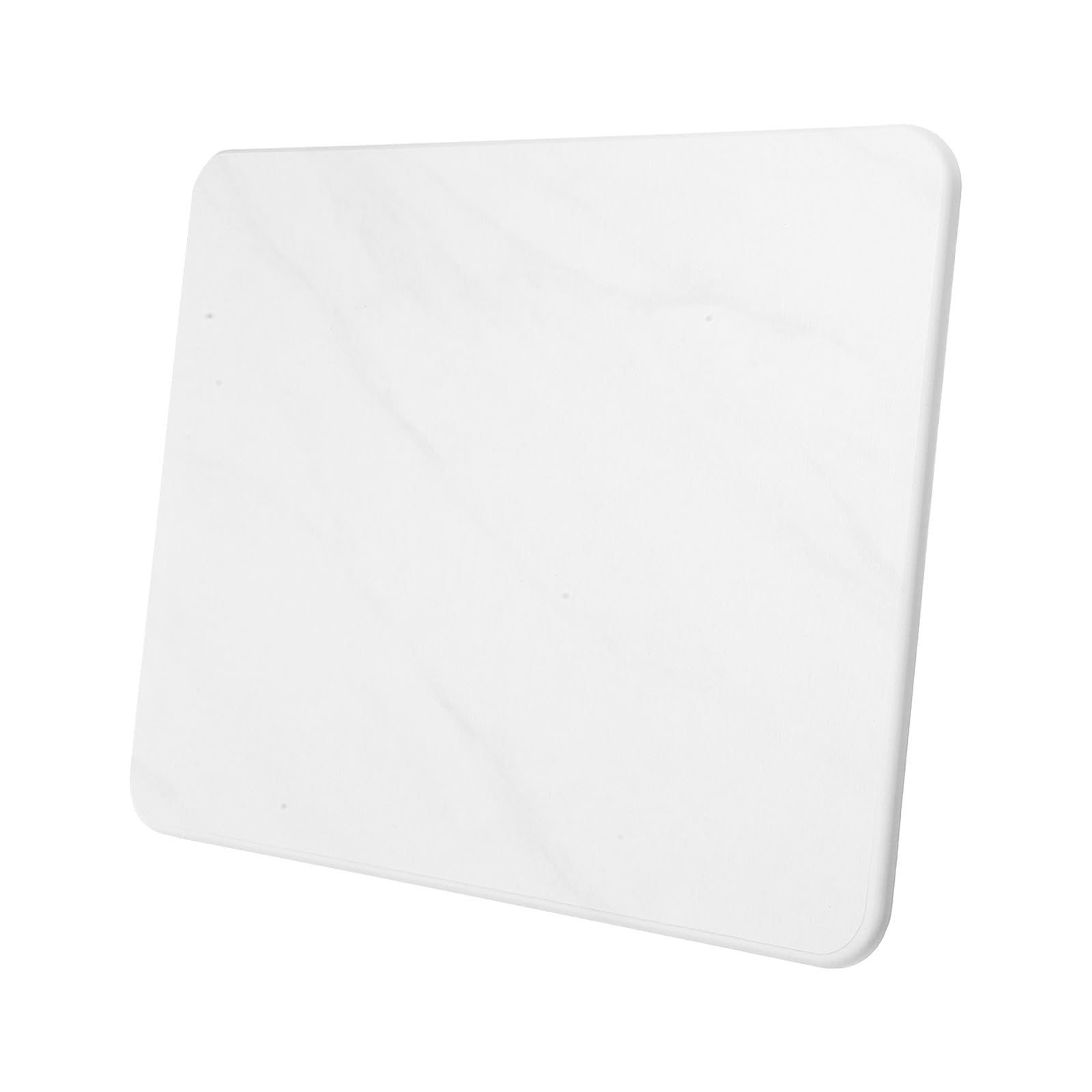 Tapete de diatomita blanco para secar platos con base antideslizante para encimera de cocina