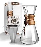 AGOGO Pour Over Coffeemaker Set Classic Series with Filter 6 Cups