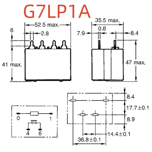 Relé JQX-116F-1 012DP-1HT de alta capacidad 30A con bobina eficiente de 12V 2