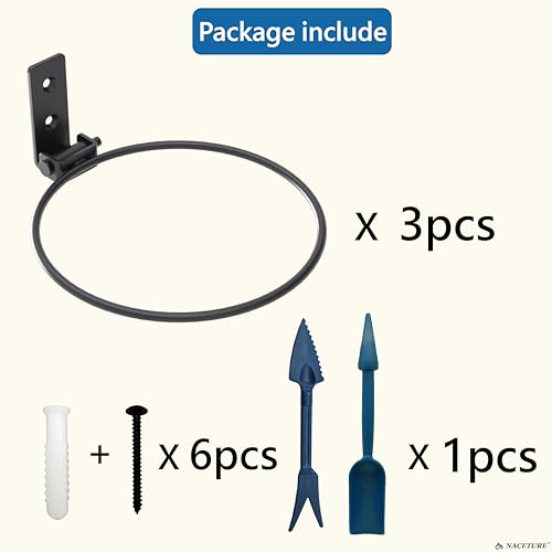 NACETURE 3-Pack 4-Inch Metal Plant Hangers for Indoor & Outdoor 7 NACETURE 3-Pack 4-Inch Metal Plant Hangers for Indoor & Outdoor - Image 7