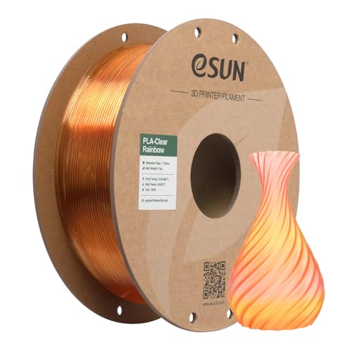 Filament eSUN PLA Pomarańczowy Tęczowy Przezroczysty (ORANGE RAINBOW TRANSPARENT)