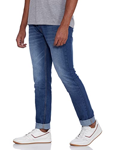 Image of Amazon Brand - Symbol Men Cotton Rich Stretchable Jeans | Casual Denim Relaxed Fit