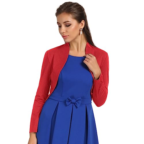 Bolero Elegante Mujer Fiesta Torera Talla Grande Mangas Largas Joven Chaqueta Corta...