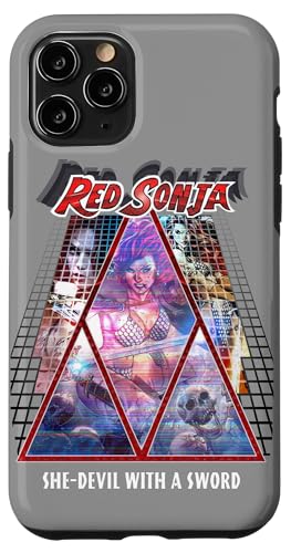 Red Sonja �|�X�^�[ �V���Z�E�F�[�u �Ԗ� �G�s�b�N �T�C�o�[�p���N 80�N�� ���g�� �X�}�z�P�[�X iPhone 11 Pro �p
