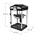 West Bend Stir Crazy Movie Theater Popcorn Popper, Gourmet Popcorn Maker Machine with Nonstick Popcorn Kettle, Measuring Tool and Popcorn Scoop for Popcorn Machine, 4 Qt., Black