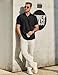 COOFANDY Mens Short Sleeve Button Down Shirt Untucked Dress Shirts Summer Casual Shirts for Men Black