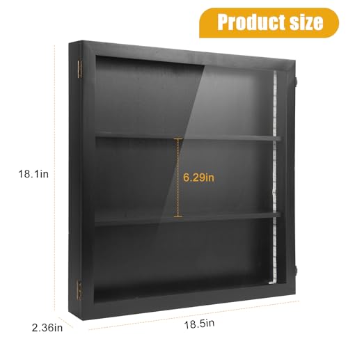 Sports Card Display Case With LED Light - PSA Graded, Football, Trading Wall Display - Adjustable Warm and Cold Lighting Settings