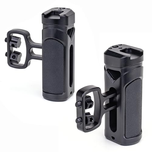 Poignée caméra réglable double bouton 1/4" pour stabiliser vos prises de vue avec sabot froid intégré