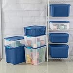 Sterilite Latch and Carry, Plastic Storage Bins w/Lids, 12 Gallon, 12-Pack - Image 5