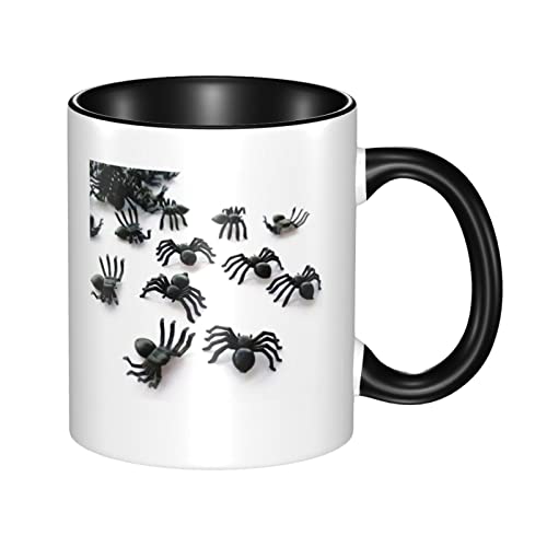 RFSHOP Taza de cerámica, divertida taza de araña, taza de té y café para hombres y mujeres RFSHOP Taza de cerámica, divertida taza de araña, taza de té y café para hombres y mujeres