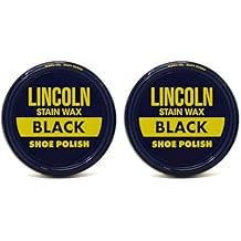 Lincoln Shoe Wax Polish Black 3 Ounces 2 Pack