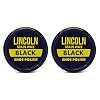 Lincoln Shoe Wax Polish Black 3 Ounces (2 Pack)