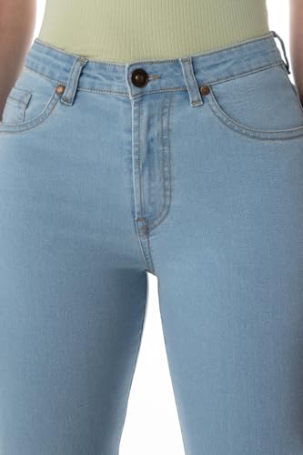 Image of INKD Women's Slim Fit Jeans - Mid-Rise| Stretchable | Enzyme Wash | Classic 5 Pocket Styling | Jeans for Women (Available in Plus Sizes)