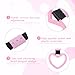 EupHHonycs 2 Pcs Heart-shaped Car Handle Straps, Drift Charm for Car Interior, Pink