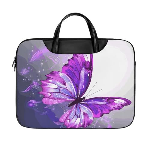 Bolso Bandolera Impermeable para Laptop 17 Pulgadas Morado miniatura 1