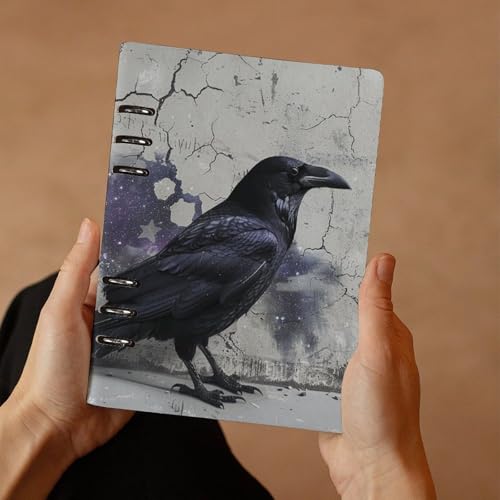 Cuaderno A5 de hojas sueltas rellenable de 6 anillas para organizar y escribir diarios 7