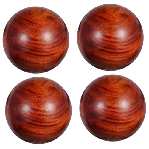 PATKAW 2 Juegos Tallando Artesanías Bolas De Madera Para Masajes Bolas De Masaje De Madera Bola De Zen Bolas De Masaje Manuales Mascota Juguete De Descompresión 2 Piezas * 2
