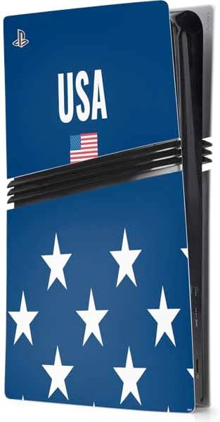 Skinit Decal Gaming Skin Compatible with PS5 Pro Console - USA Flag Stars Design