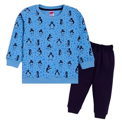 Image of LuvLap Baby Boys Full Sleeve Sweatshirt & Pyjama Set