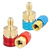Gudalea R1234yf to R134a Adapter, R1234yf Quick Couplers Kit, High/Low Side R1234yf to R134a Adapters for AC Charging R-1234yf Refrigerant Air Conditioning System Hose Fitting #5