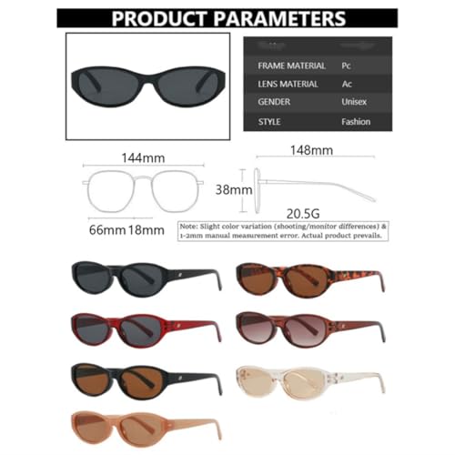Lunettes de soleil ovales pour femmes et hommes parfaits pour vos sorties en terrasse - 6