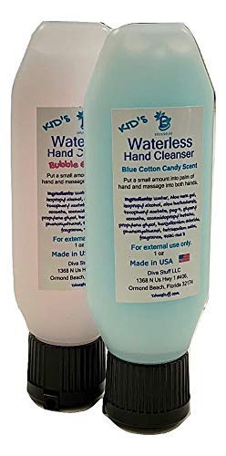Waterless (No Water Needed for Rinsing) Hand Cleanser for Kids